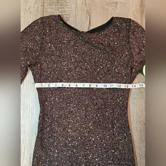 Open Back Glitter Dress - Picture 3 of 5